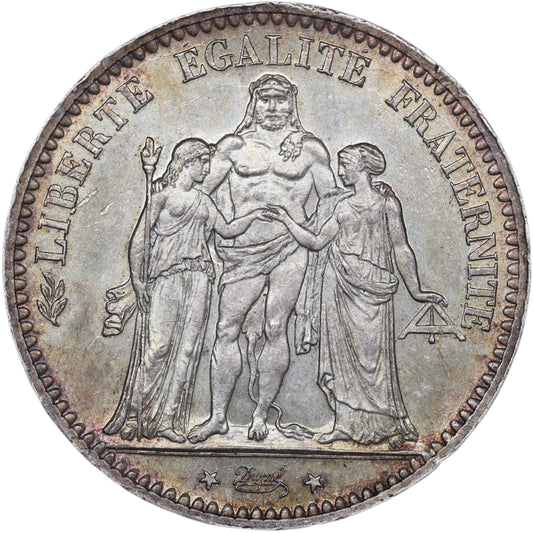 Hercule 5 Francs 1877 A Paris Argent 25.03 gr