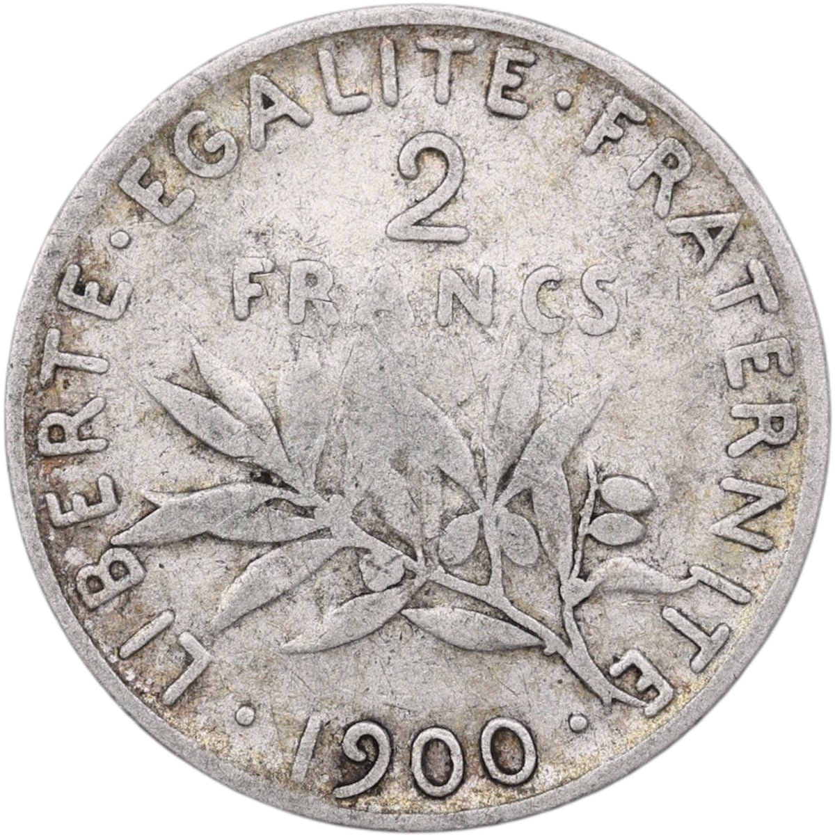 Semeuse 2 Francs 1900 Argent 9.81 gr
