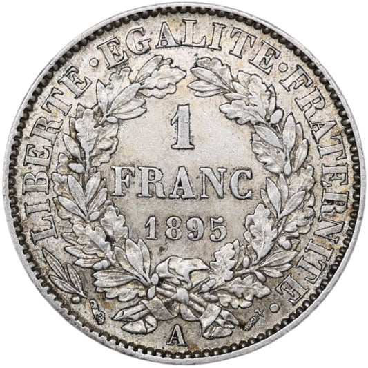 Cérès 1 Franc 1895 Argent 4.98 gr