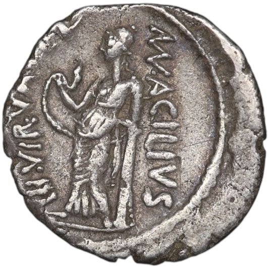 Rome Denier Acilia 49BC Argent 3.75 Gr