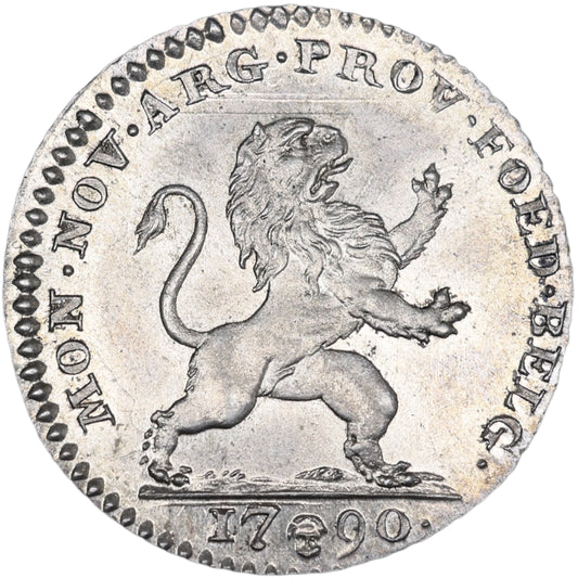 Pays-Bas Autrichiens Insurrection États Belges unis 10 Sols (10 stuiver) 1790 Argent 4.69 gr