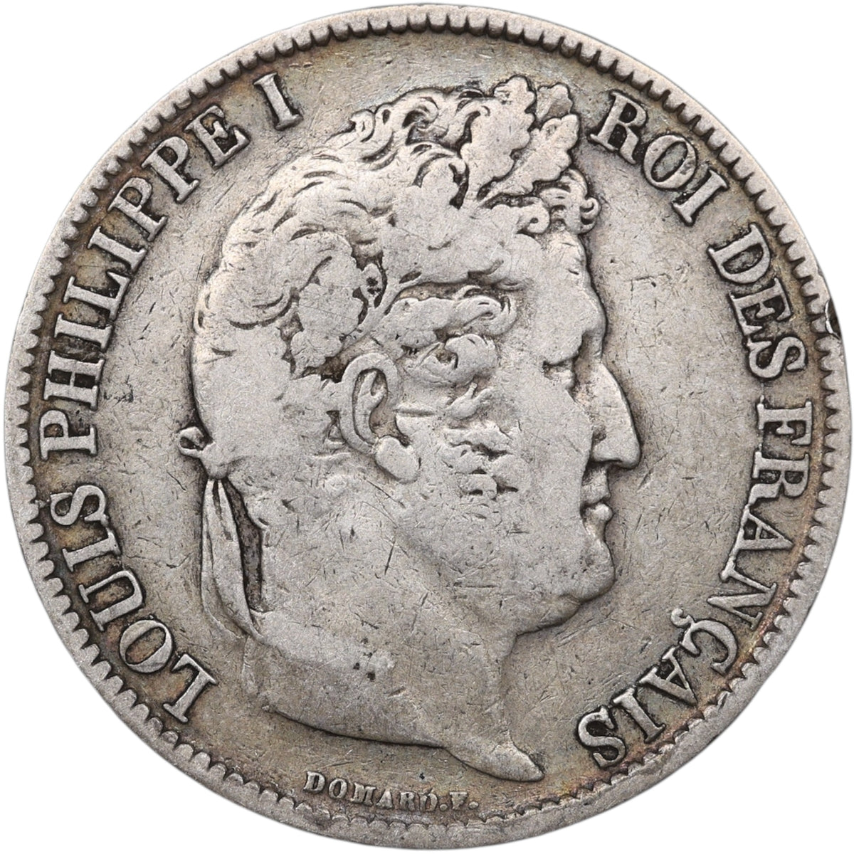 Louis-Philippe (1830-1848) 5 Francs Argent 1831 W Lille Domard 1er type Tranche en relief 24.76 gr