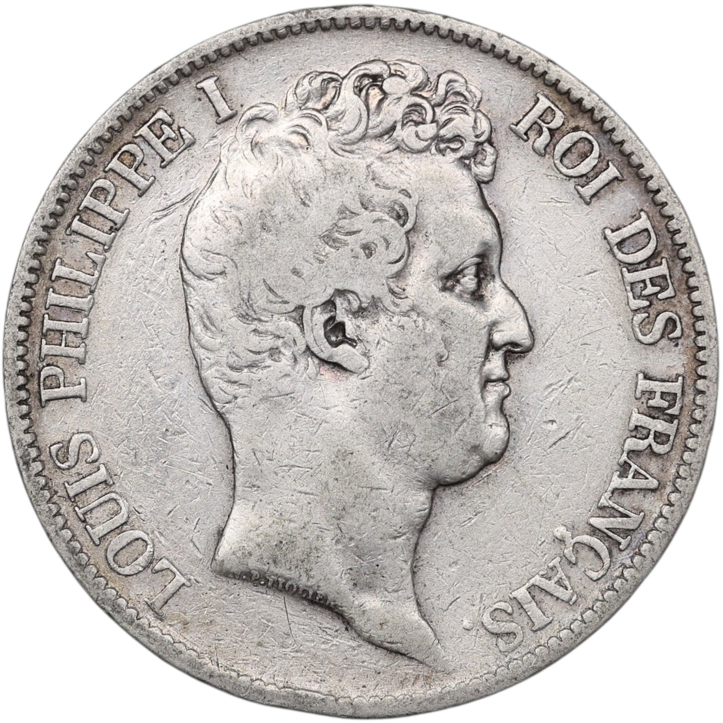 Louis-Philippe (1830-1848) 5 Francs Argent 1831 K Bordeaux Tiolier Tranche en creux 24.64 gr