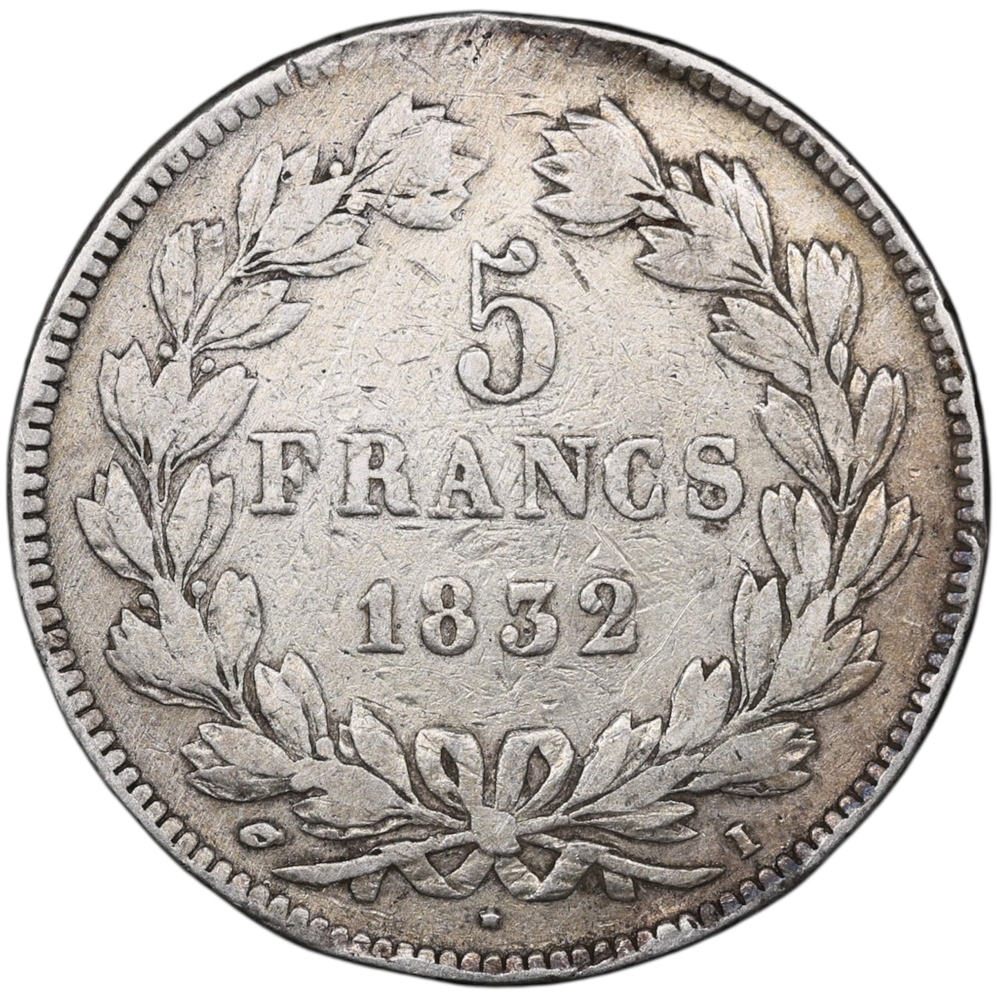 Louis-Philippe (1830-1848) 5 Francs Argent 1832 I Limoges Domard 2ème type 24.55 gr