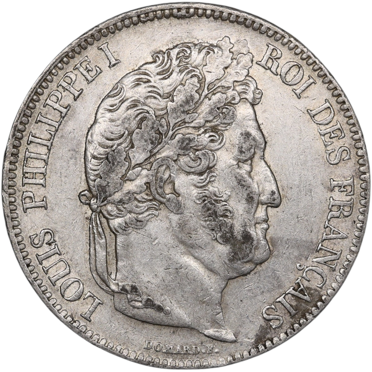 Louis-Philippe Ier (1830-1848) 5 Francs Argent 1833 A Paris Domard 2ème type 24.94 gr