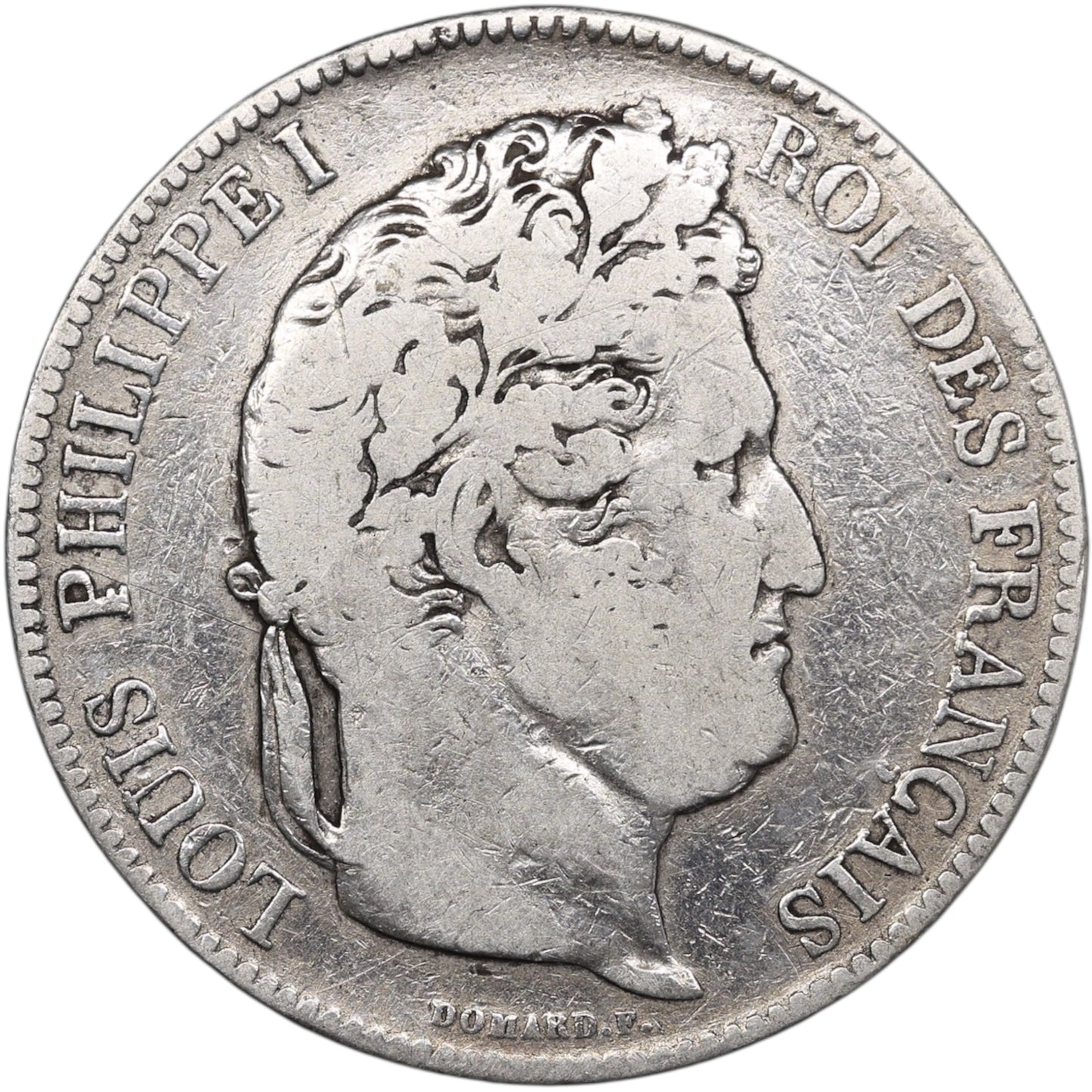 Louis-Philippe (1830-1848) 5 Francs Argent 1833 H La Rochelle Domard 2ème type 24.40 gr