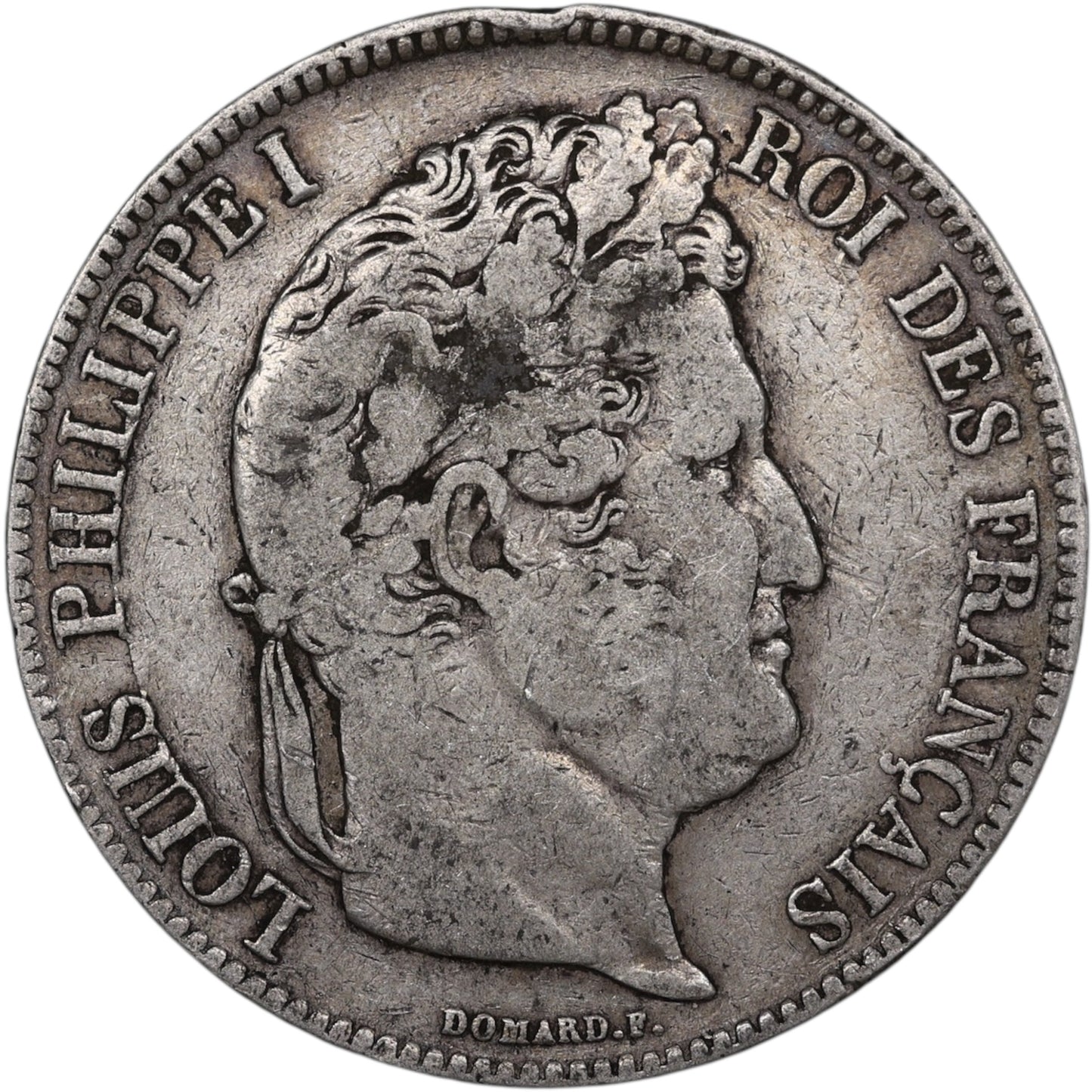 Louis-Philippe (1830-1848) 5 Francs Argent 1834 H La Rochelle Domard 2ème type 24.89 gr