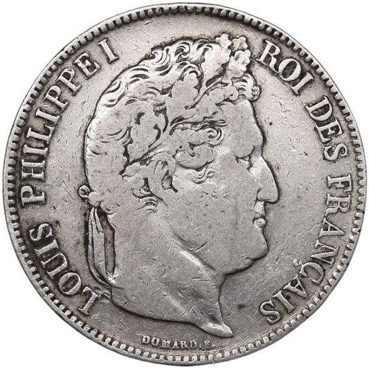 Louis-Philippe Ier (1830-1848) 5 Francs Argent 1834 I Limoges Domard 2ème type 24.50 gr