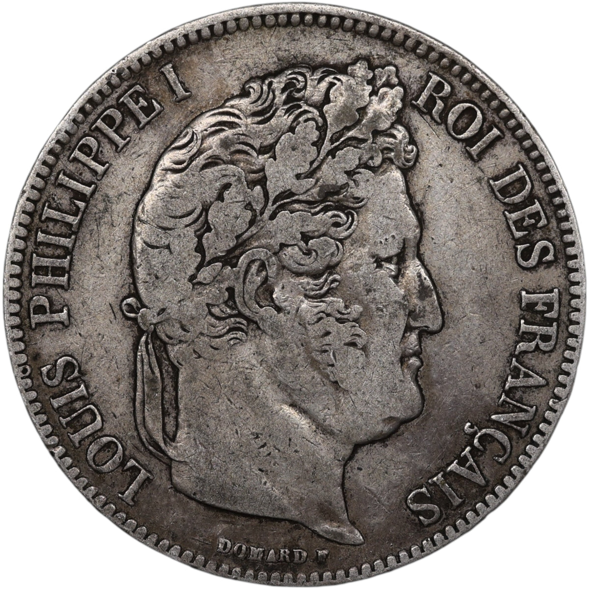 Louis-Philippe Ier (1830-1848) 5 Francs Argent 1834 K Bordeaux Domard 2ème type 24.83 gr