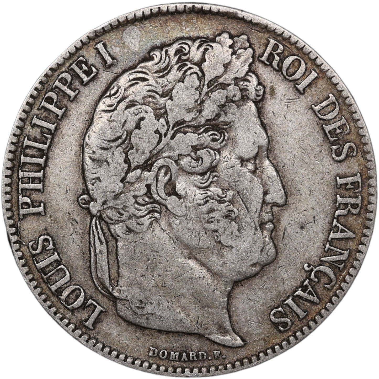 Louis-Philippe (1830-1848) 5 Francs Argent 1837 B Rouen Domard 2ème type 24.76 gr