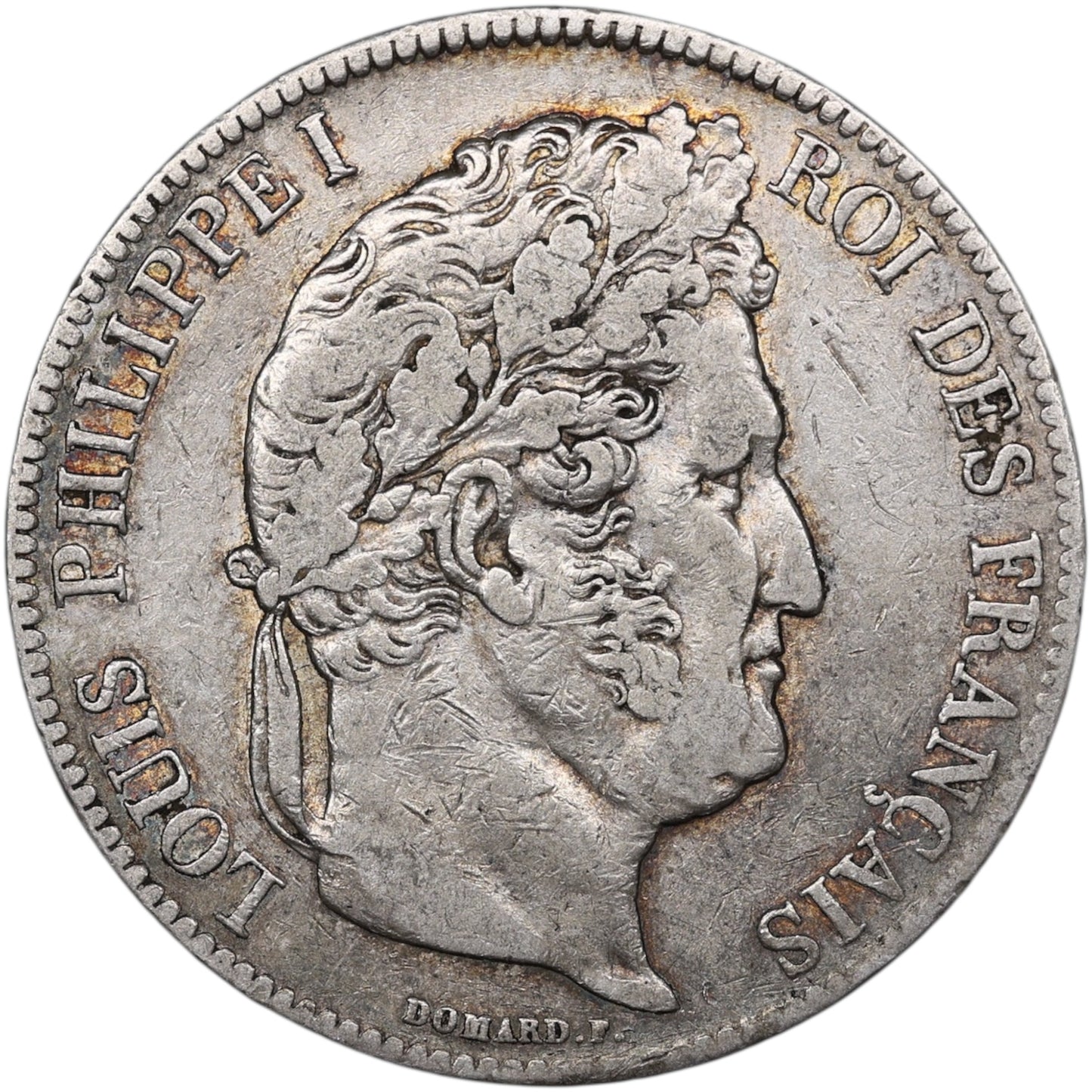 Louis-Philippe (1830-1848) 5 Francs Argent 1838 A Paris Domard 2ème type 24.76 gr