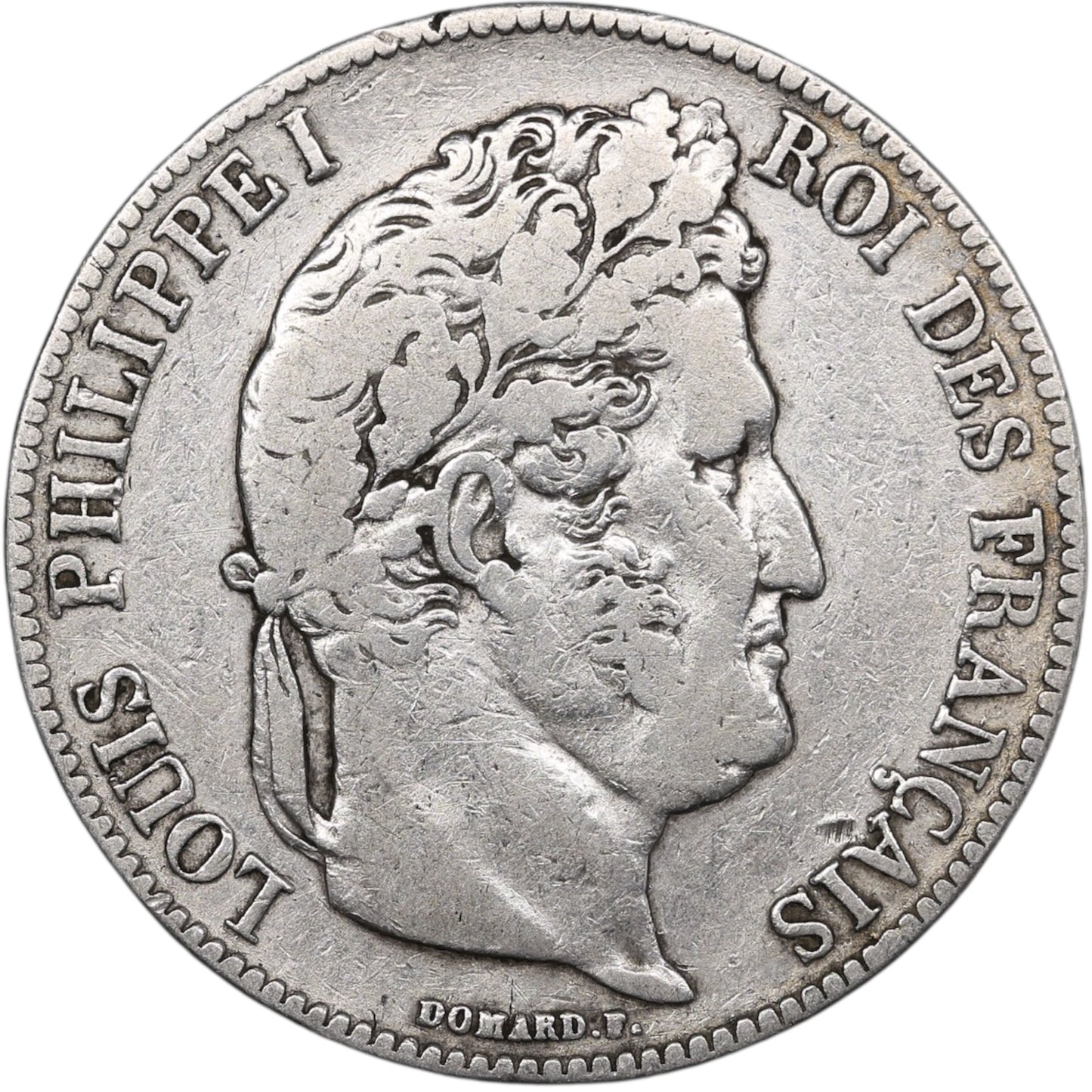 Louis-Philippe (1830-1848) 5 Francs Argent 1840 B Rouen Domard 2ème type 24.60 gr