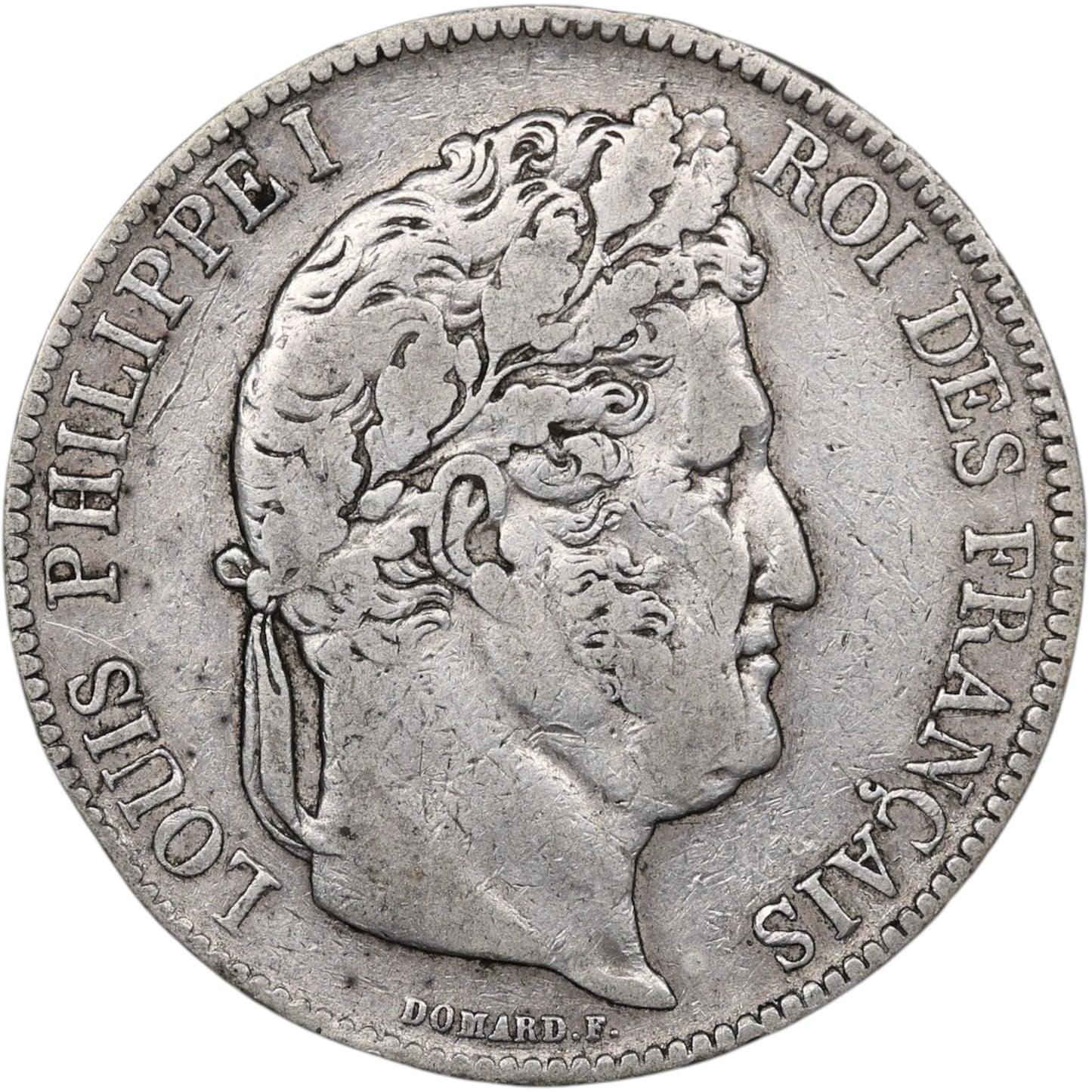 Louis-Philippe (1830-1848) 5 Francs Argent 1840 BB Strasbourg Domard 2ème type 24.74 gr