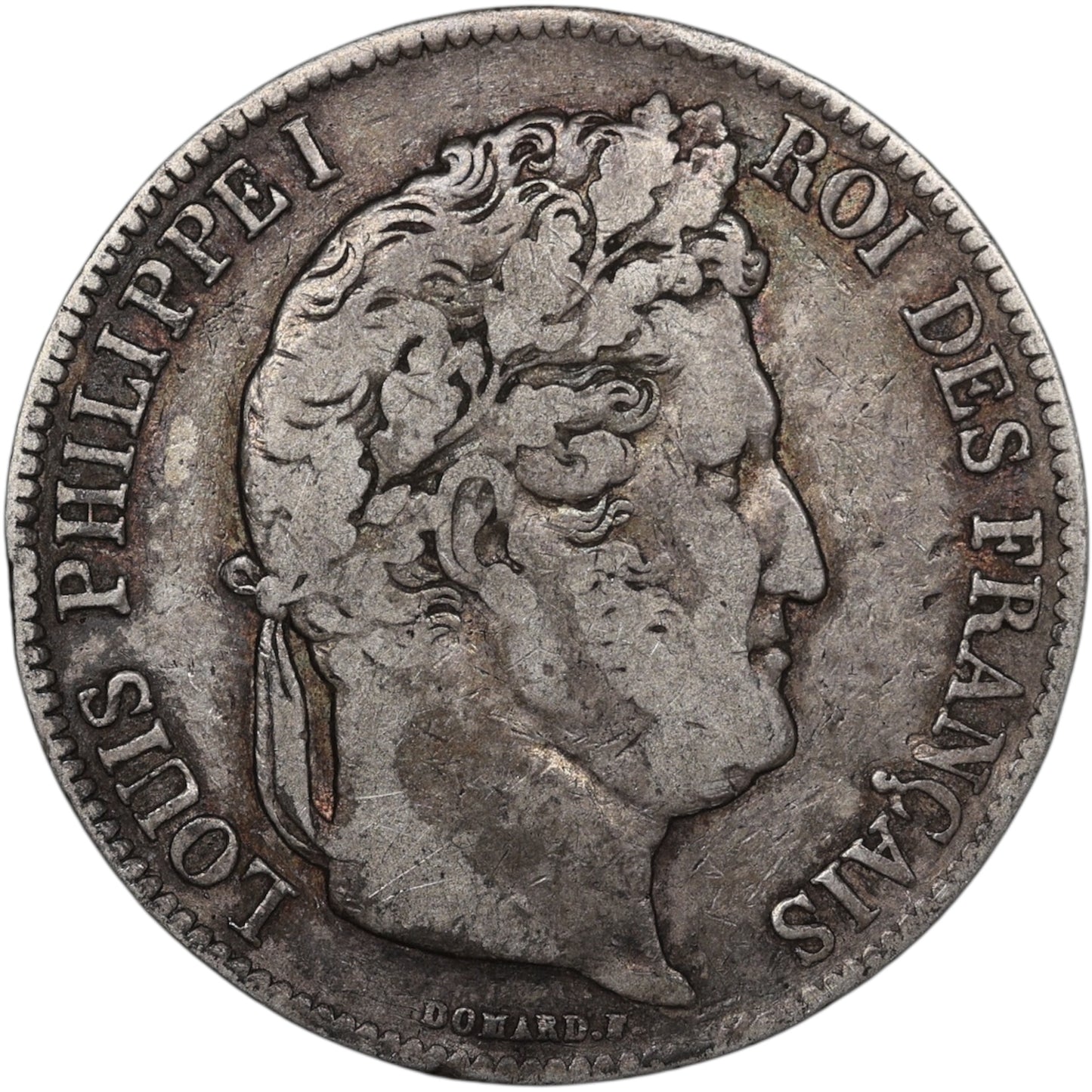 Louis-Philippe (1830-1848) 5 Francs Argent 1841 B Rouen Domard 2ème type 24.52 gr