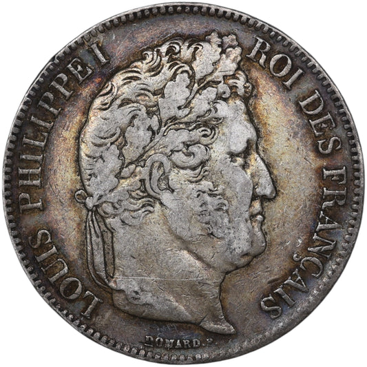 Louis-Philippe Ier (1830-1848) 5 Francs Argent 1843 A Paris Domard 2ème type 24.89 gr