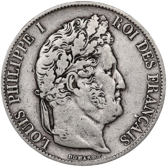 Louis-Philippe Ier (1830-1848) 5 Francs Argent 1846 A Paris Domard 3ème type 24.69 gr