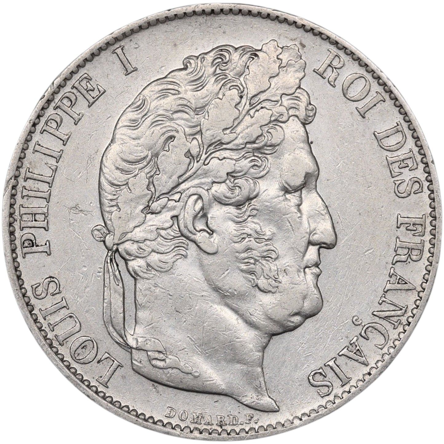 Louis-Philippe (1830-1848) 5 Francs Argent 1847 BB Strasbourg Domard 3ème type 24.89 gr