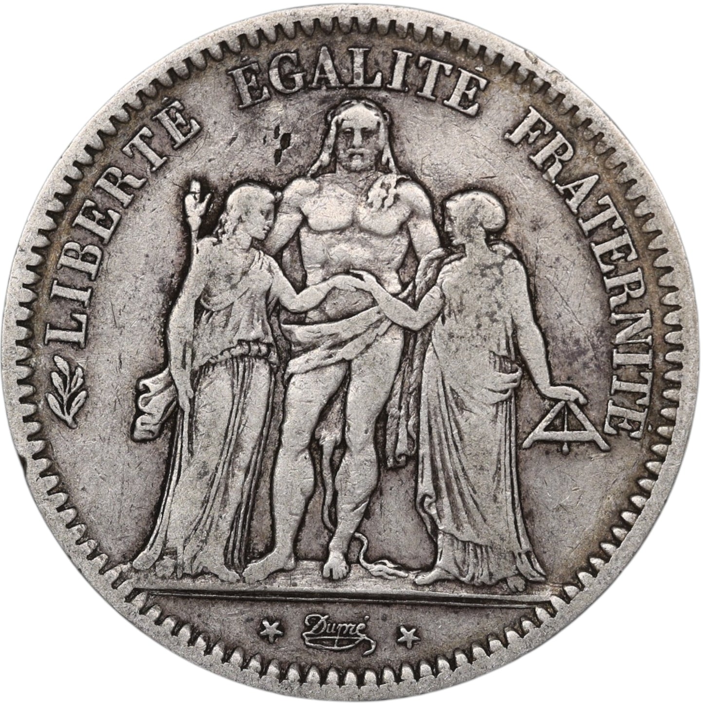 Seconde République (1848-1852) 5 Francs Argent 1848 A Paris Hercule 24.70 gr