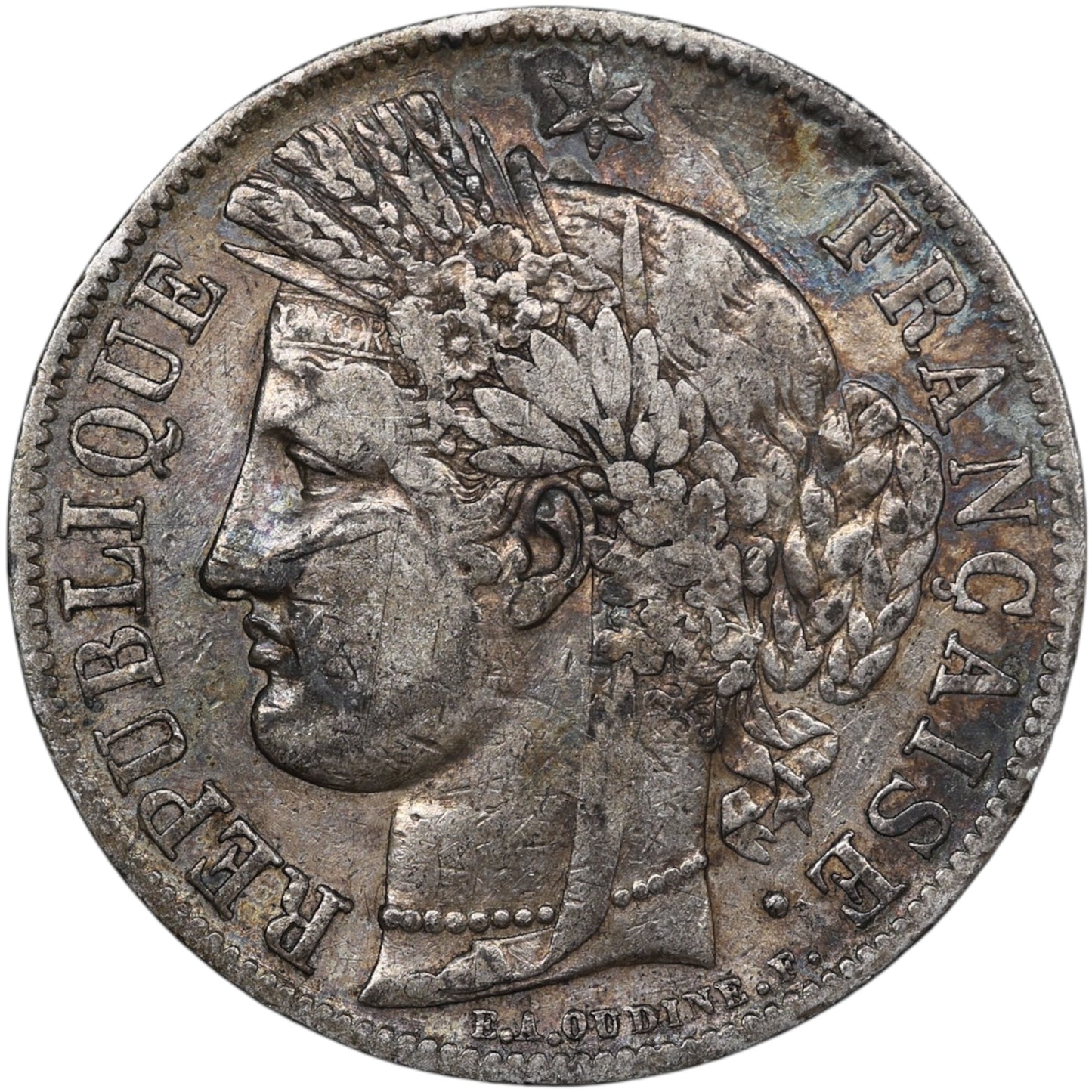 Seconde République (1848-1852) 5 Francs Argent 1849 A Paris Cérès 24.50 gr