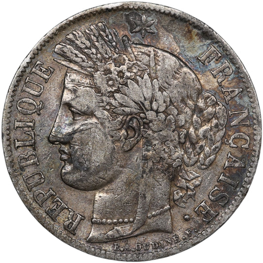 Seconde République (1848-1852) 5 Francs Argent 1849 A Paris Cérès 24.50 gr
