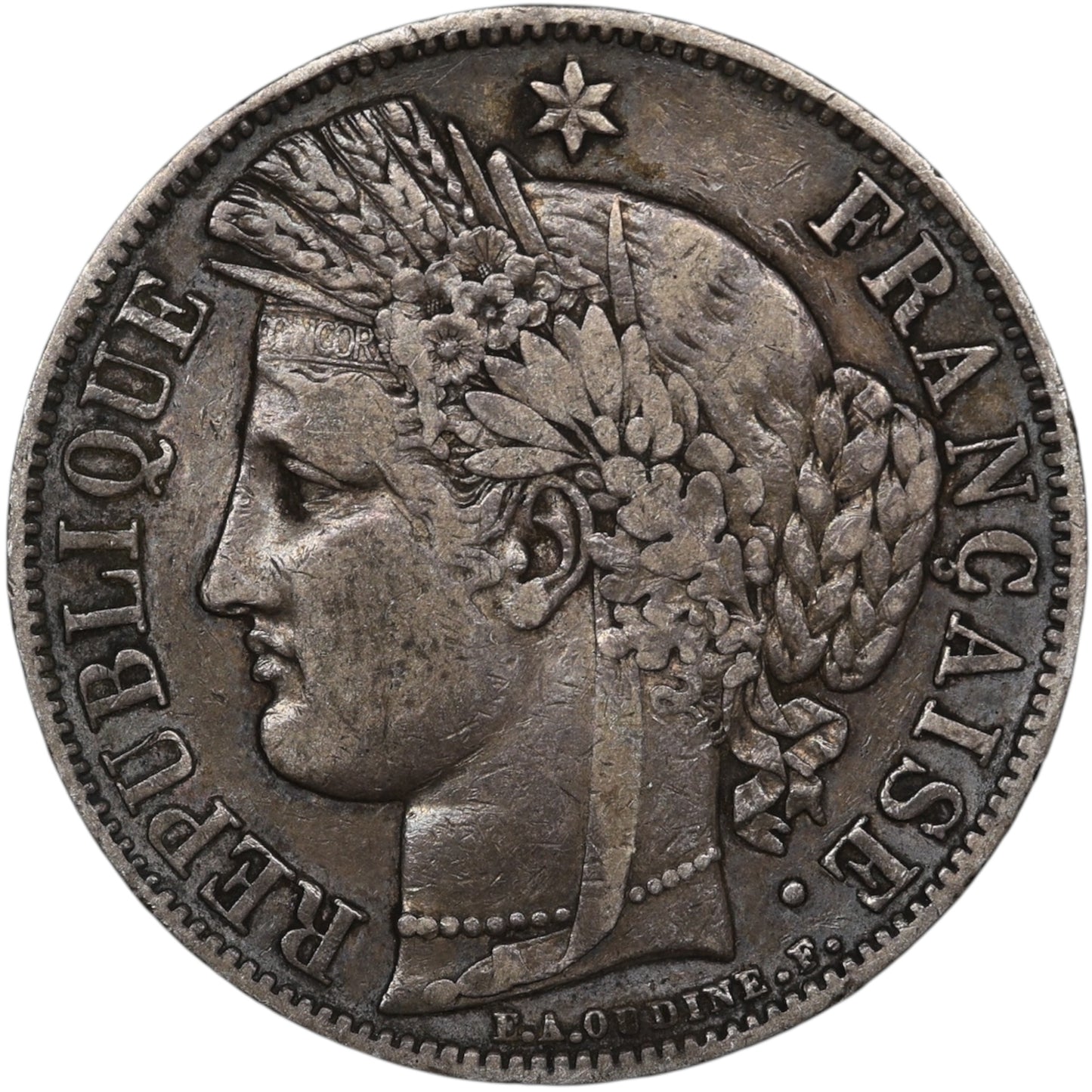 Seconde République (1848-1852) 5 Francs Argent 1849 A Paris Cérès 24.80 gr