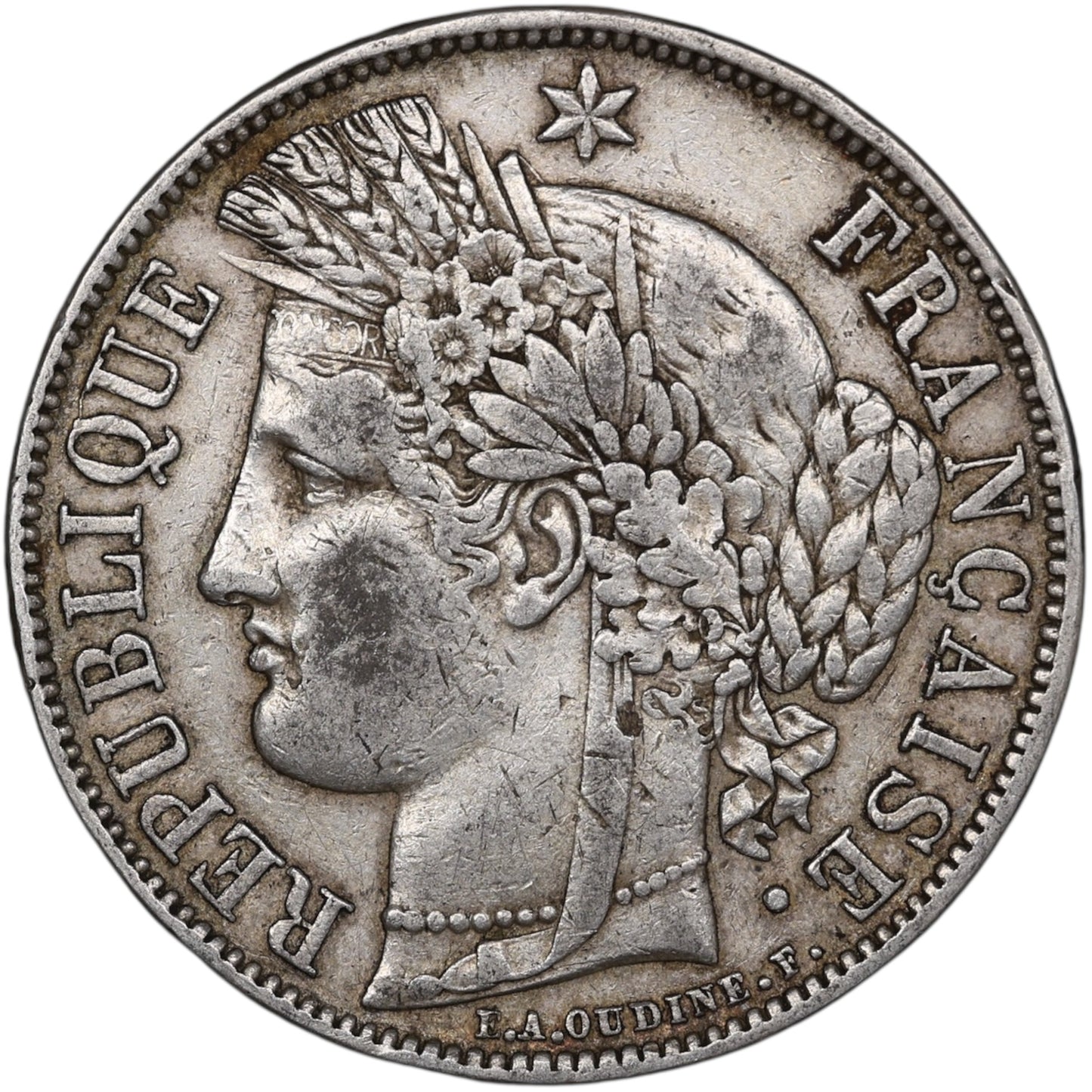 Seconde République (1848-1852) 5 Francs Argent 1850 A Paris Cérès 24.87 gr