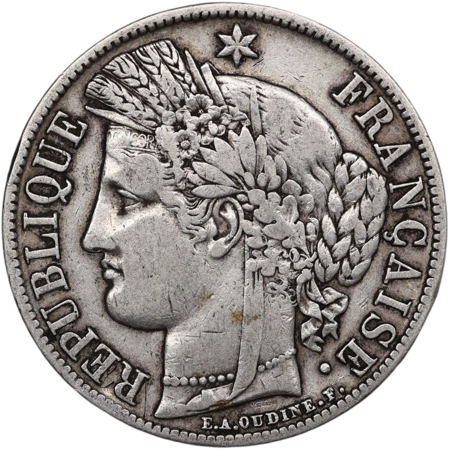 Seconde République (1848-1852) 5 Francs Argent 1851 A Paris Cérès 24.55 gr