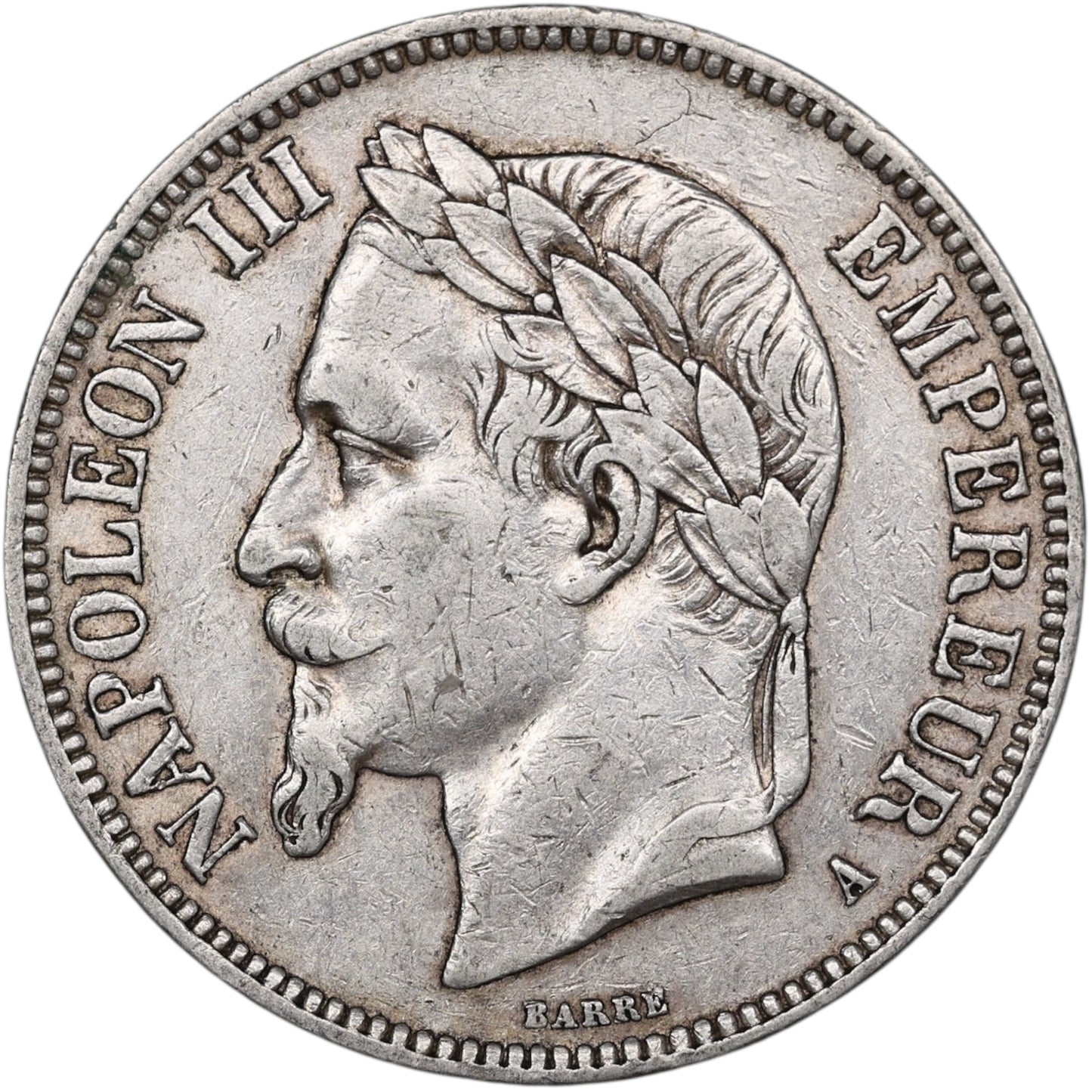 Napoléon III (1852-1870) 5 Francs Argent 1867 A Paris 24.86 gr