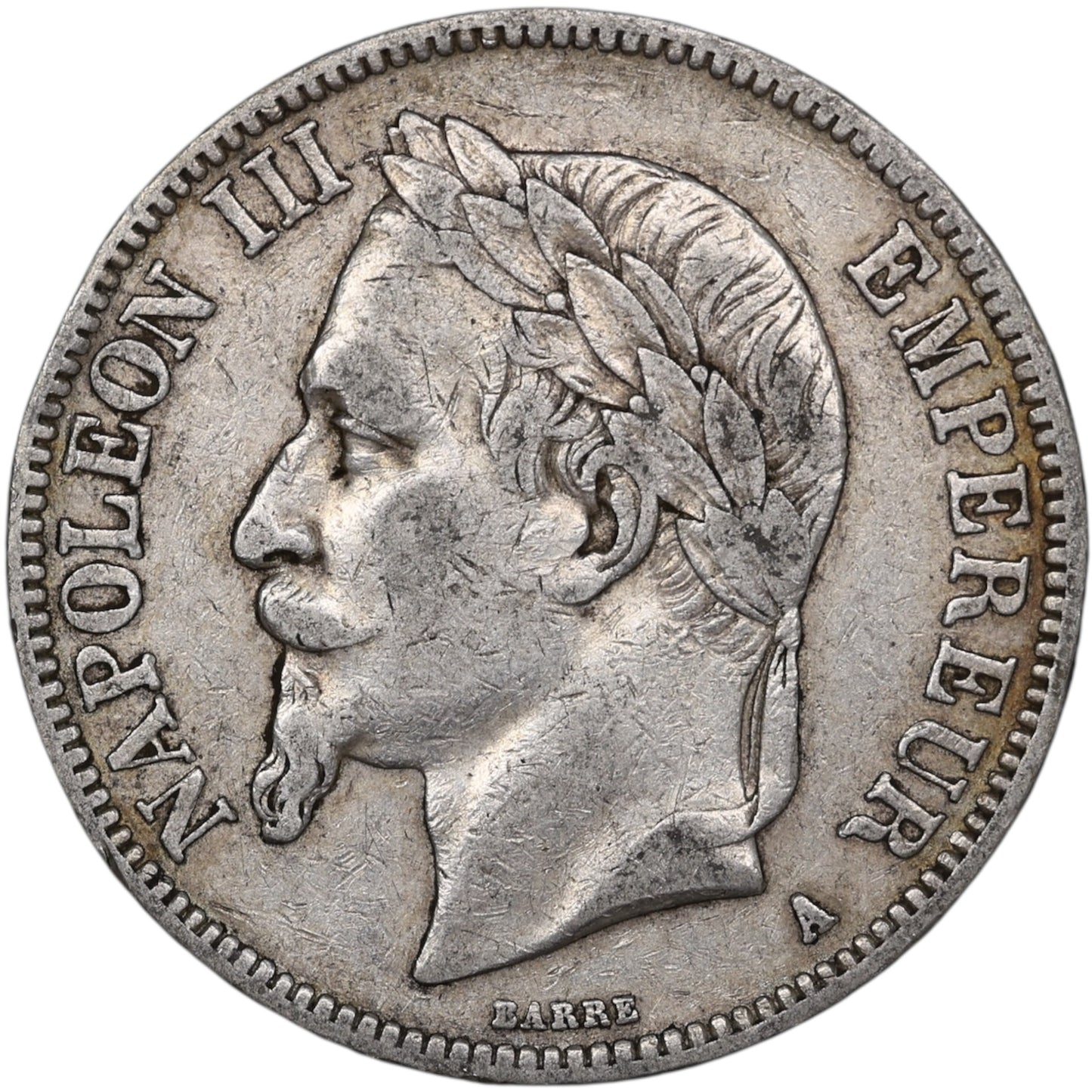 Napoléon III (1852-1870) 5 Francs Argent 1868 A Paris 24.86 gr