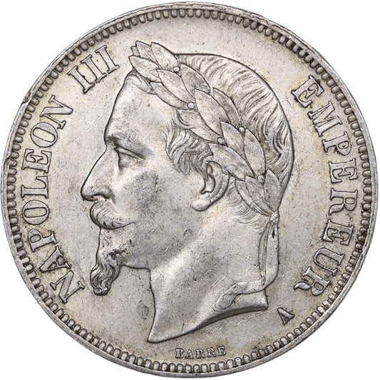 Napoléon III (1852-1870) 5 Francs Argent 1868 A Paris 25.00 gr