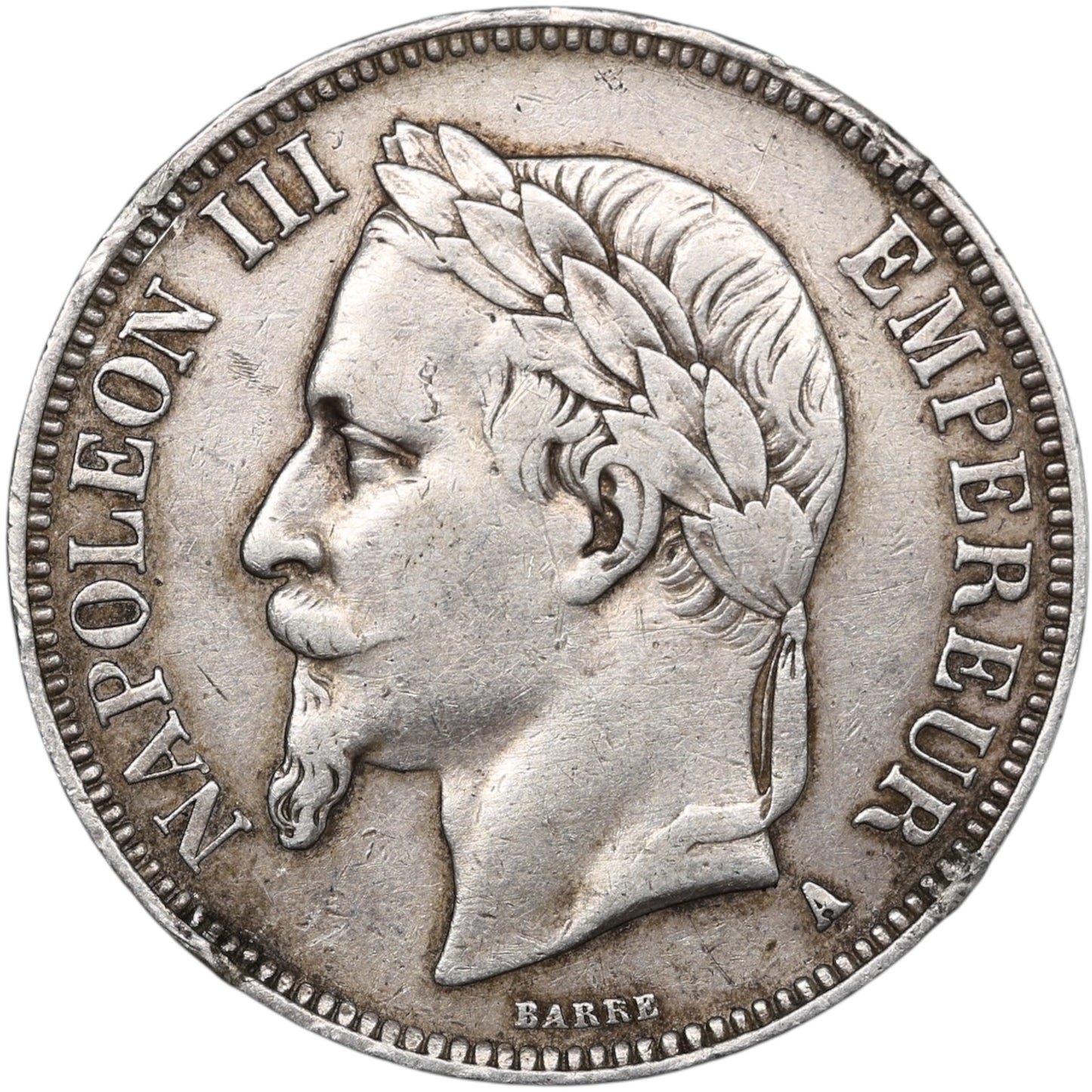Napoléon III (1852-1870) 5 Francs Argent 1869 A Paris 24.87 gr