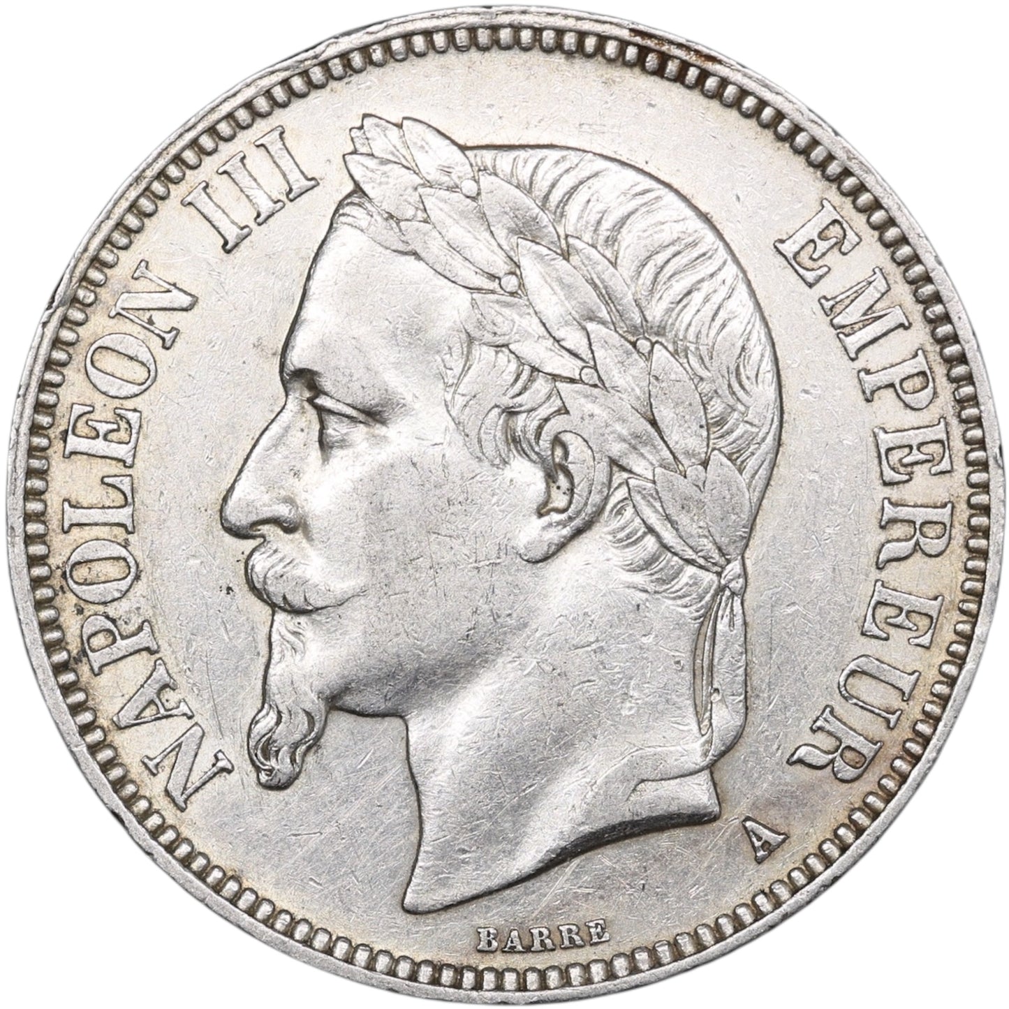 Napoléon III (1852-1870) 5 Francs Argent 1869 A Paris 25.00 gr