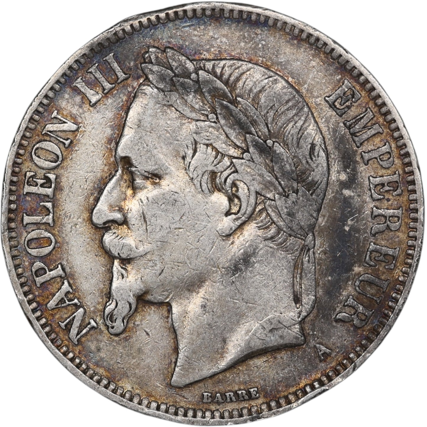 Napoléon III (1852-1870) 5 Francs Argent 1870 A Paris 24.87 gr