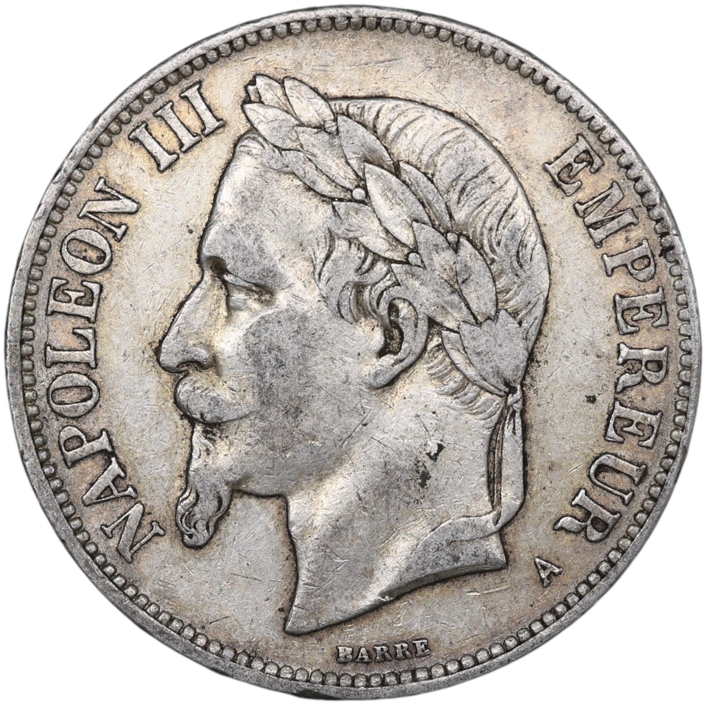 Napoléon III (1852-1870) 5 Francs Argent 1870 A Paris 25.00 gr