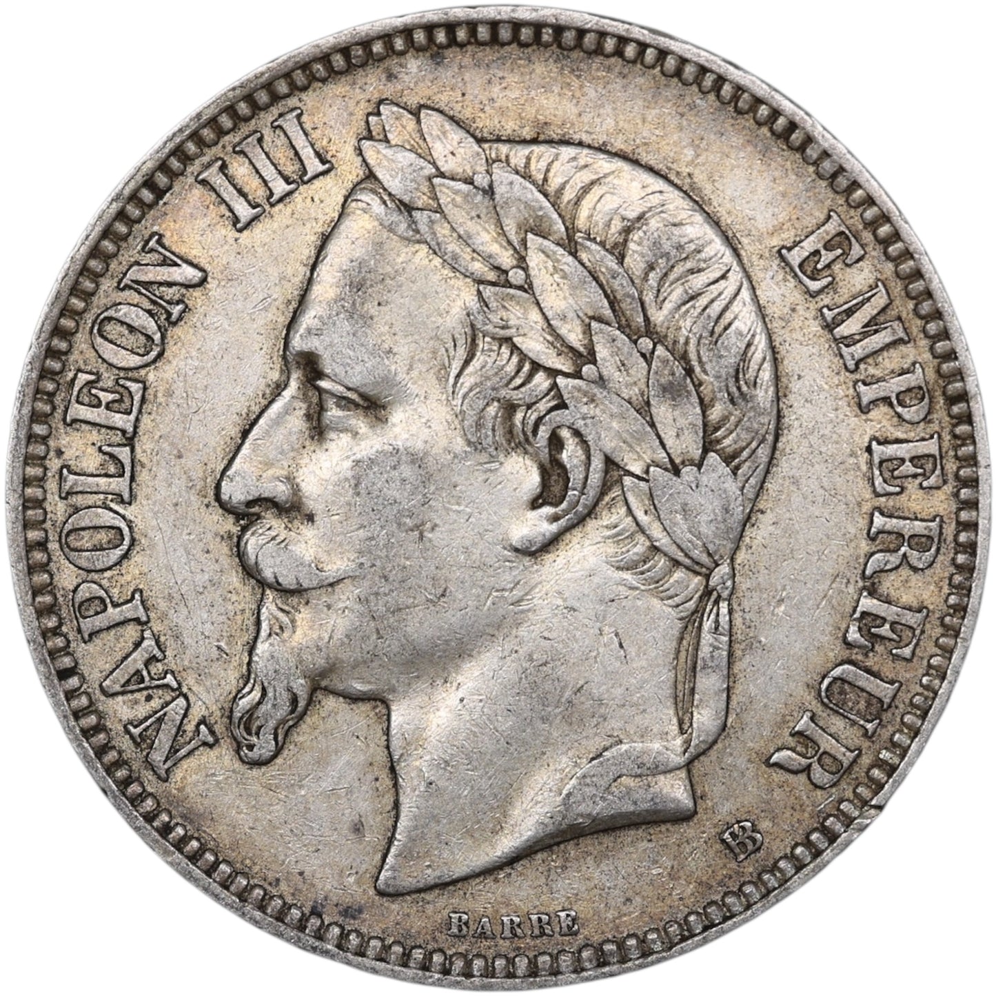 Napoléon III (1852-1870) 5 Francs Argent 1870 BB Strasbourg 25.00 gr