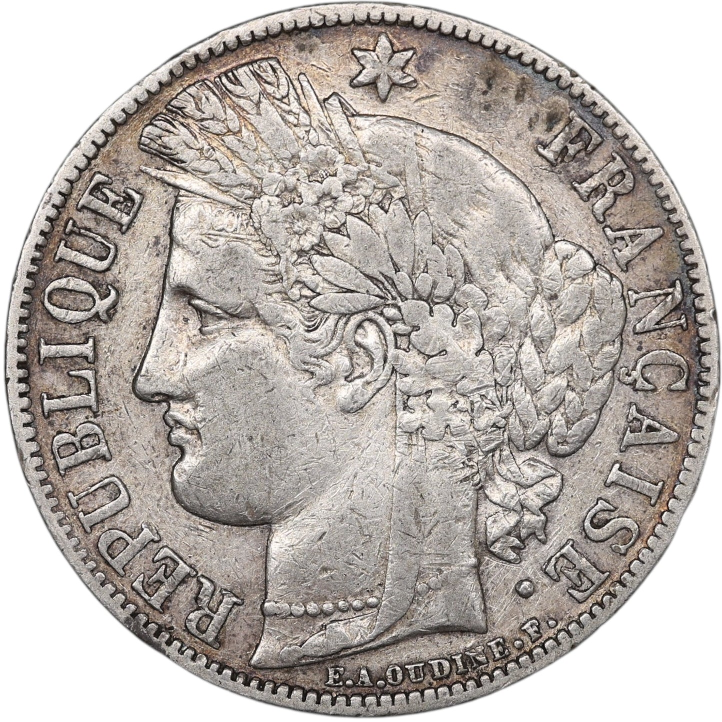 Troisième République (1871-1840) 5 Francs Argent 1870 A Paris Cérès avec légende 24.69 gr