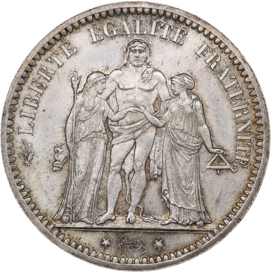 Troisième République (1871-1840) 5 Francs Argent 1873 A Paris Hercule 25.08 gr