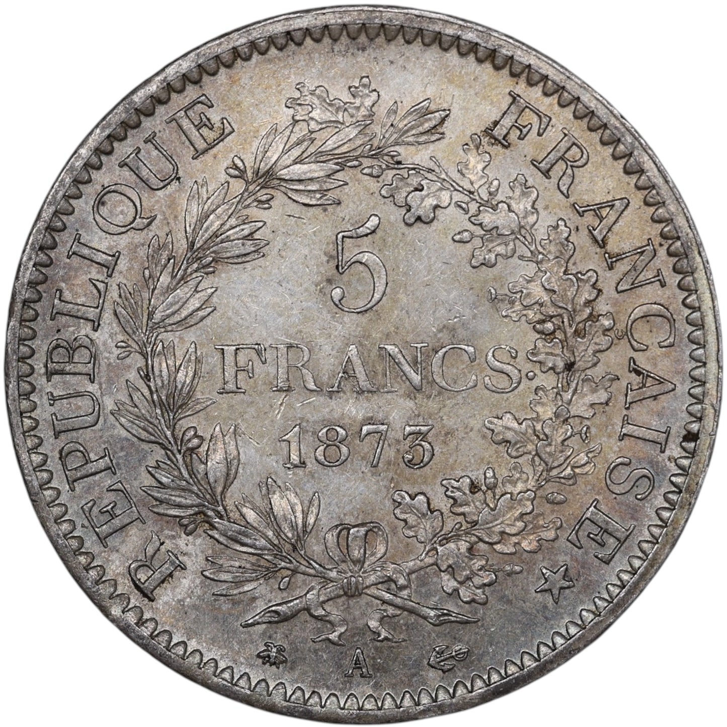 Troisième République (1871-1840) 5 Francs Argent 1873 A Paris Hercule 25.09 gr