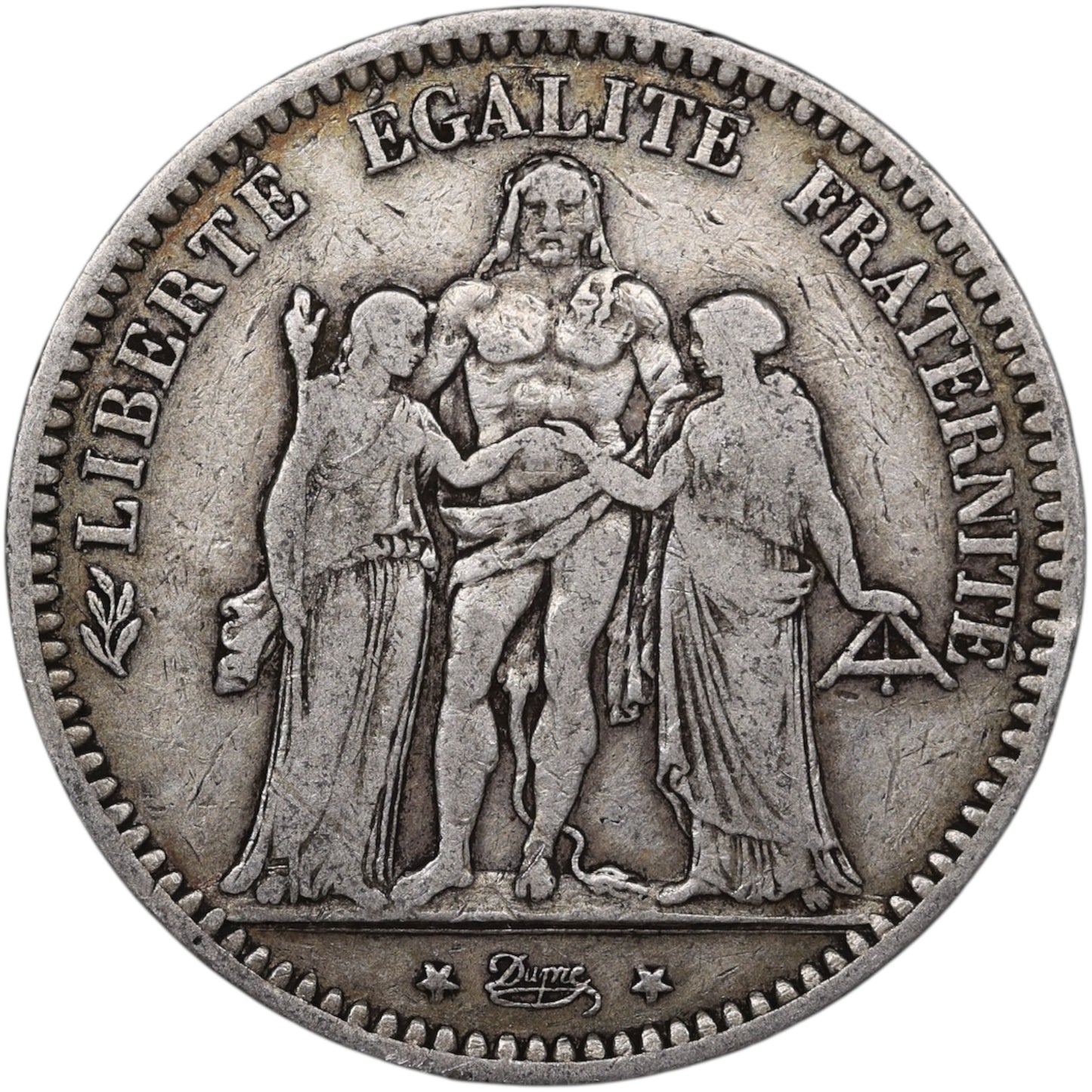 Troisième République (1871-1840) 5 Francs Argent 1873 K Bordeaux Hercule 24.80 gr