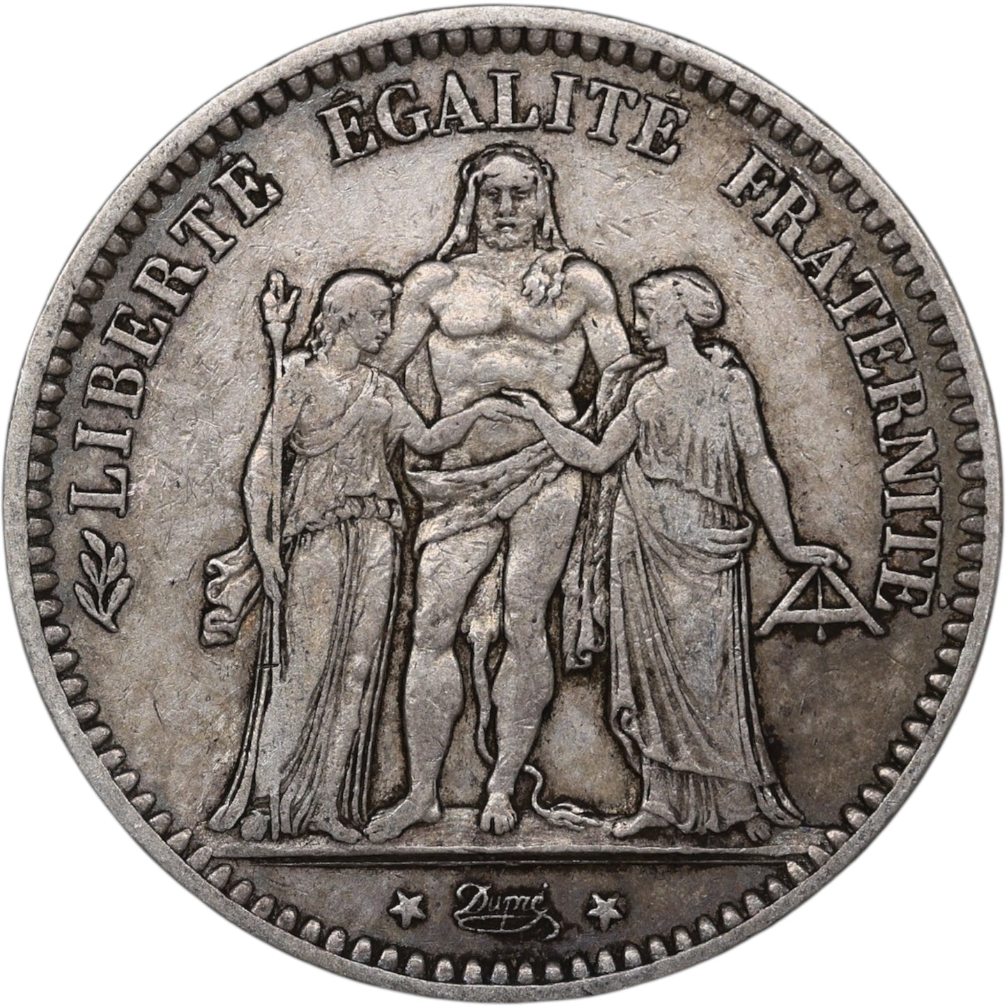 Troisième République (1871-1840) 5 Francs Argent 1873 K Bordeaux Hercule 24.79 gr