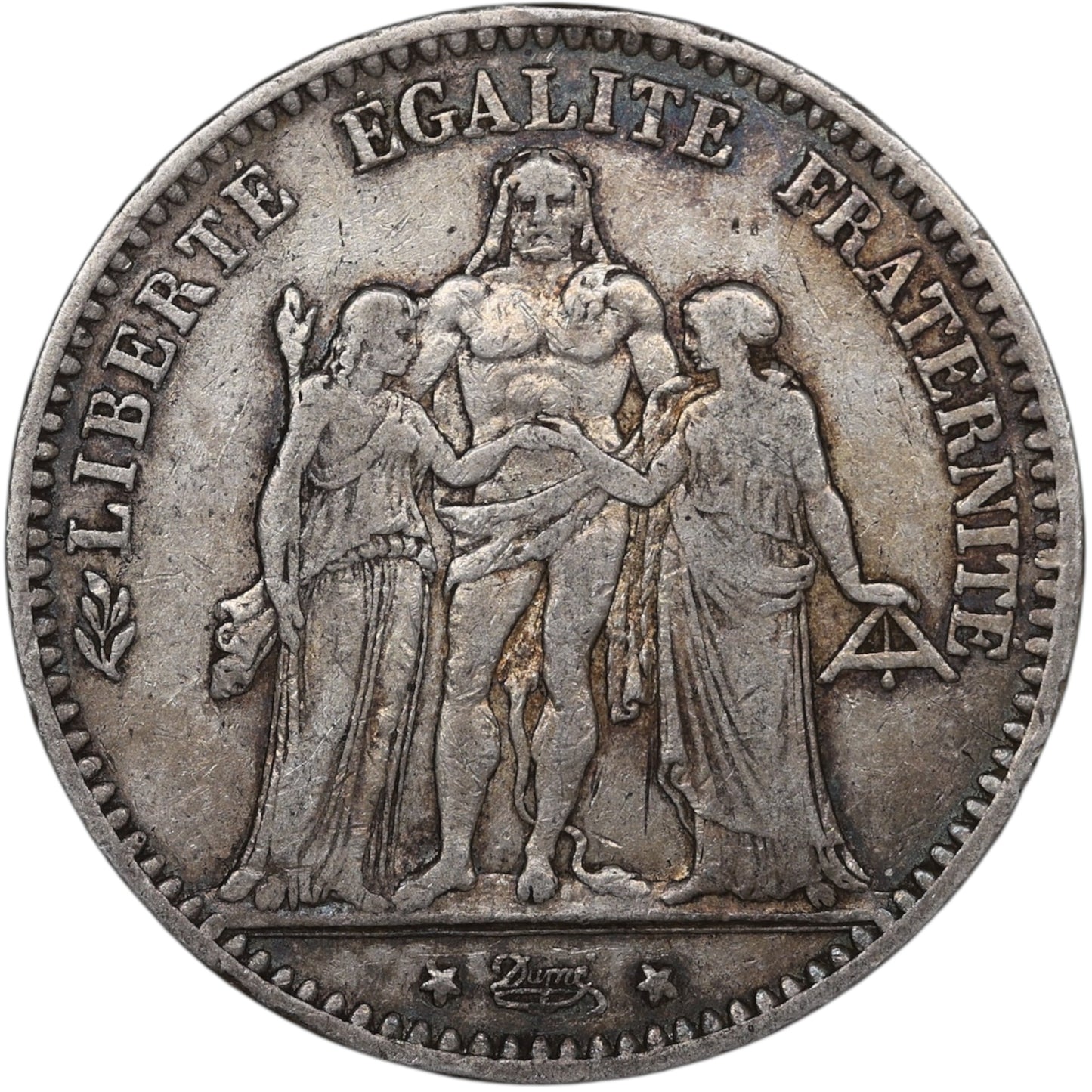 Troisième République (1871-1840) 5 Francs Argent 1874 K Bordeaux Hercule 24.79 gr