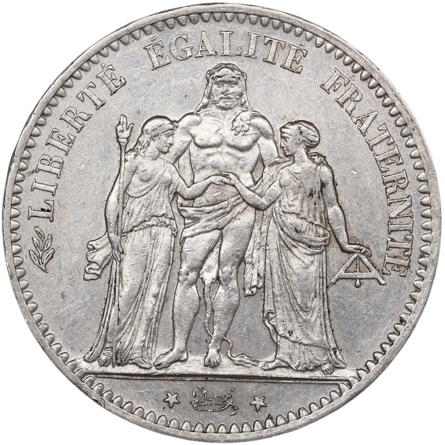 Troisième République (1871-1840) 5 Francs Argent 1876 A Paris Hercule 24.96 gr