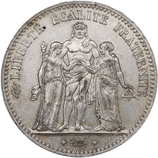 Troisième République (1871-1840) 5 Francs Argent 1877 A Paris Hercule 25.04 gr