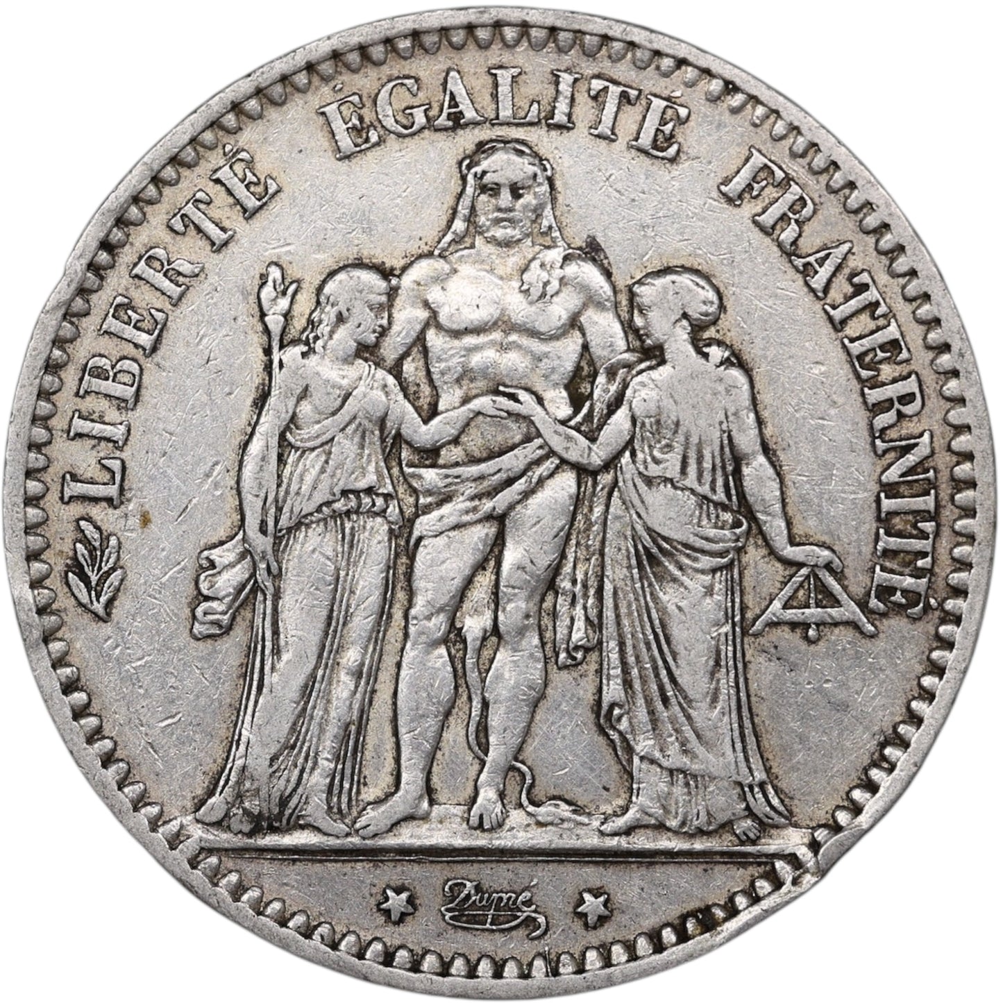 Troisième République (1871-1840) 5 Francs Argent 1877 K Bordeaux Hercule 24.96 gr