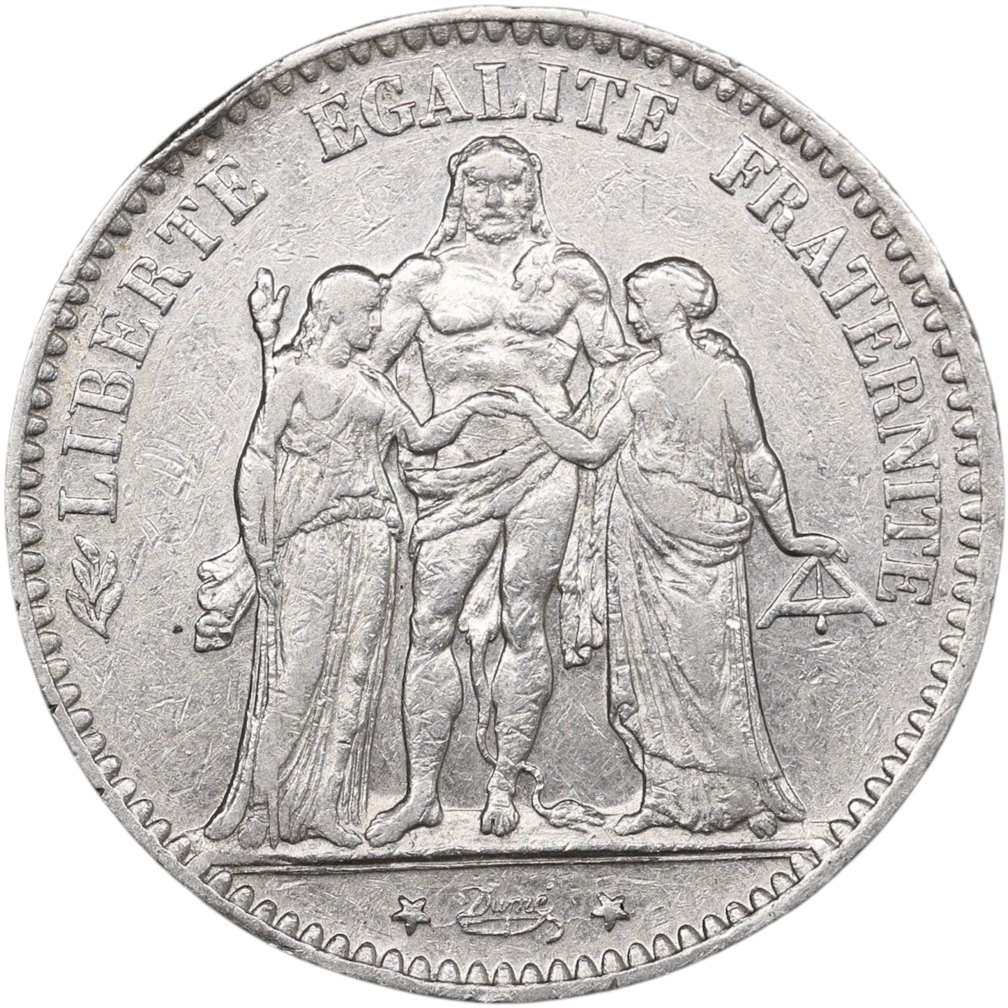 Troisième République (1871-1840) 5 Francs Argent 1877 K Bordeaux Hercule 25.00 gr