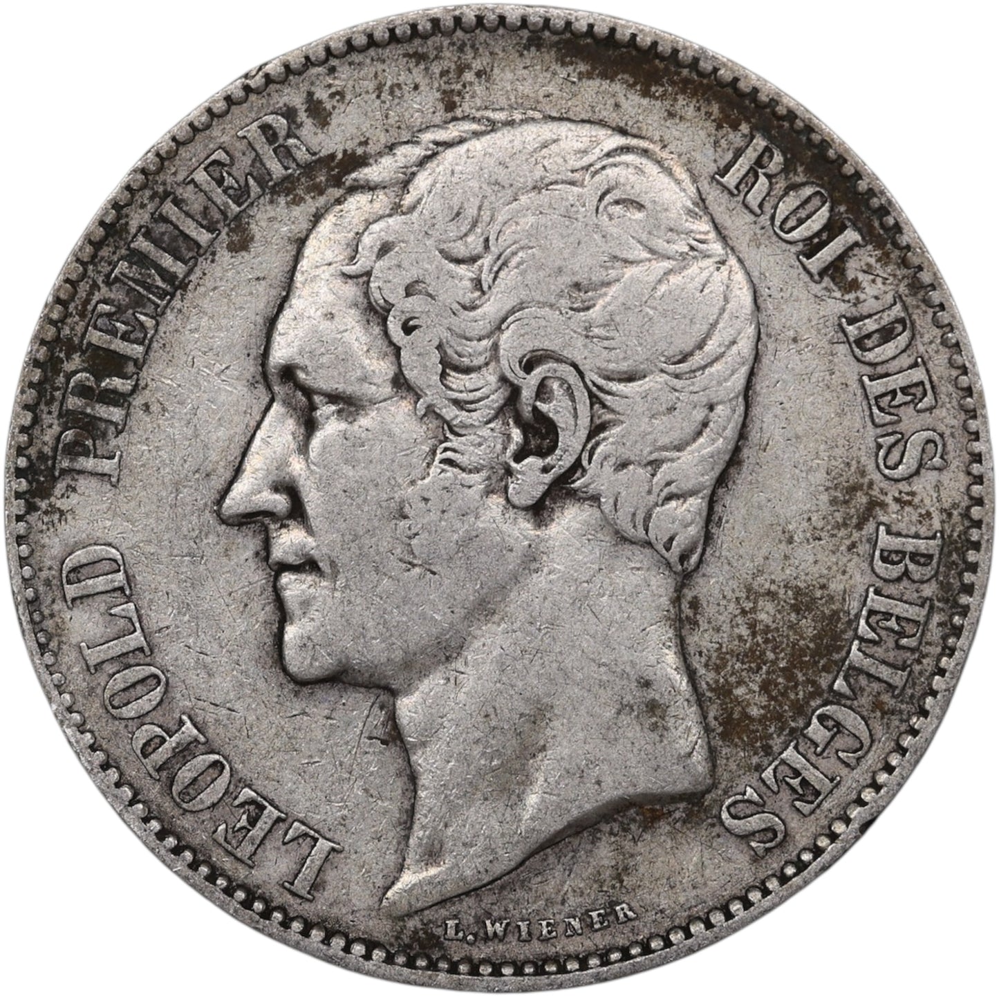 Belgique Léopold Ier (1831-1865) 5 Francs Argent 1850 24.83 gr