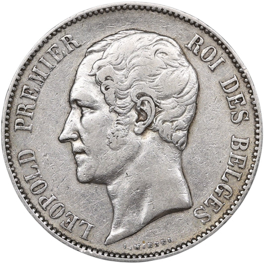 Belgique Léopold Ier (1831-1865) 5 Francs Argent 1865 24.83 gr