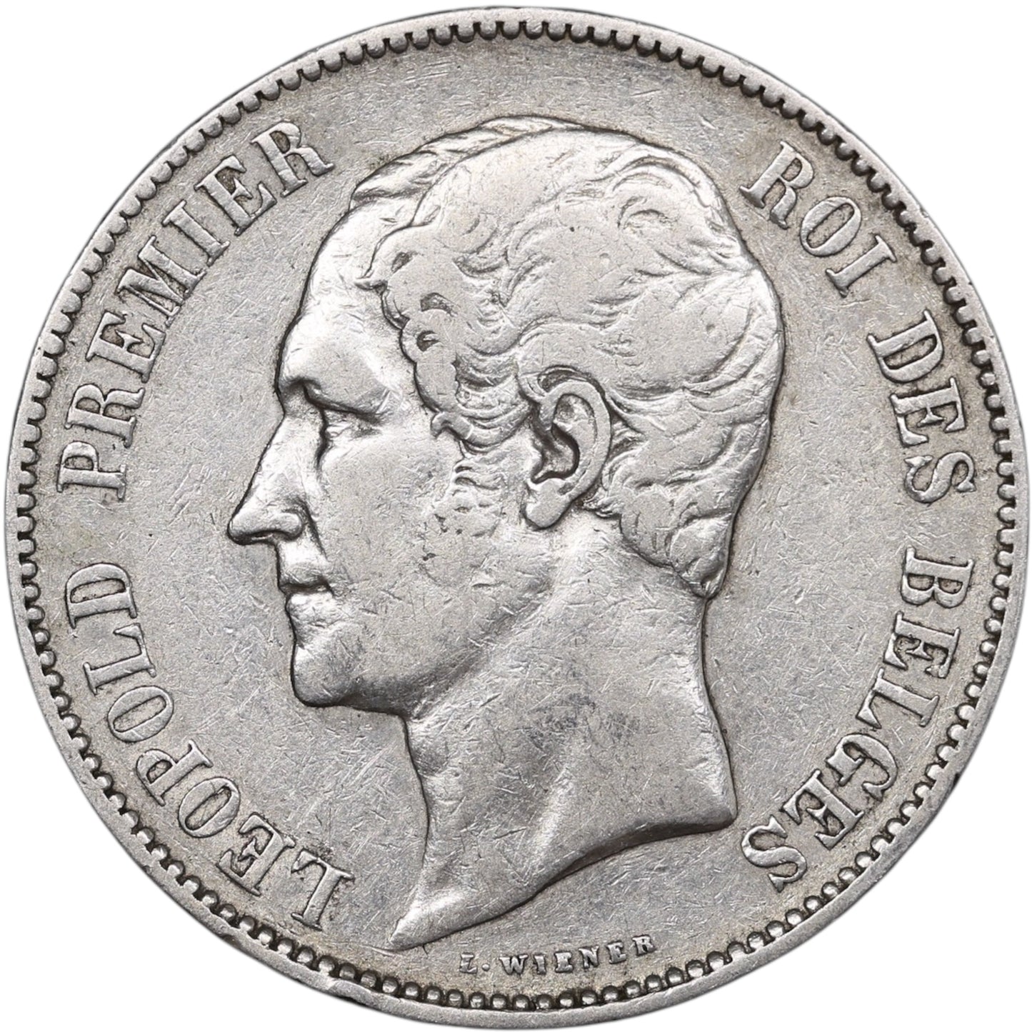 Belgique Léopold Ier (1831-1865) 5 Francs Argent 1865 24.78 gr