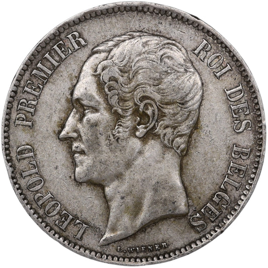 Belgique Léopold Ier (1831-1865) 5 Francs Argent 1865 24.96 gr