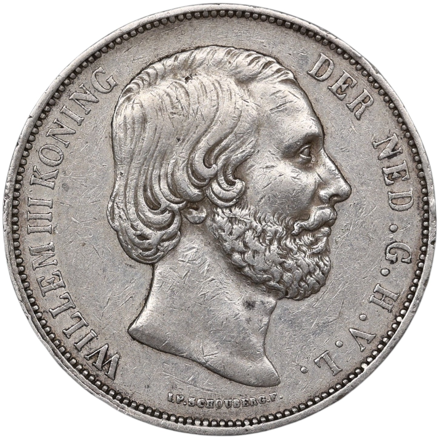 Pays Bas Guillaume III (1849-1890) 2 1/2 Gulden Argent 1872 24.93 gr